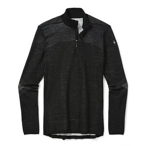 Smartwool Intraknit Merino 200 1/4-Zip Top Men's Size Large In Black/White NWT